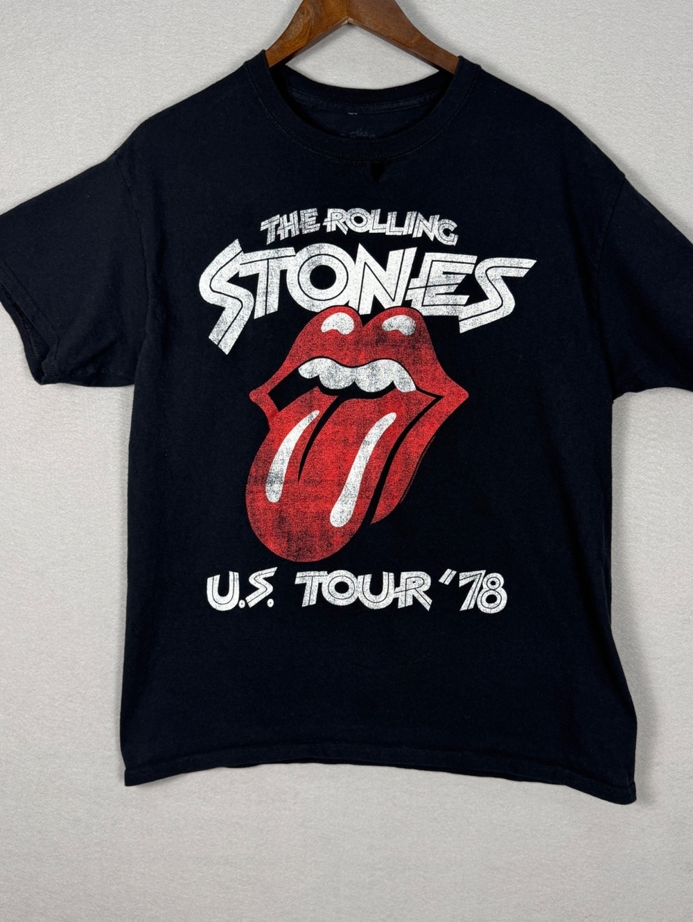 The Rolling Stones Vintage Mens Large U.S. Tour '78 T-Shirt